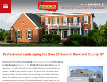 Tablet Screenshot of cmeredithlandscape.com